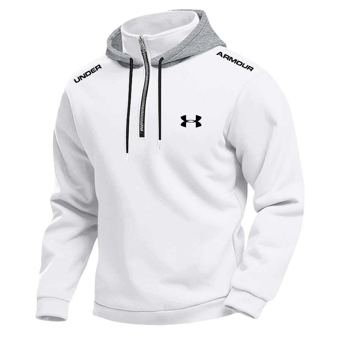 Men's Stylish And Comfortable Textured Hooded Sweatshirt