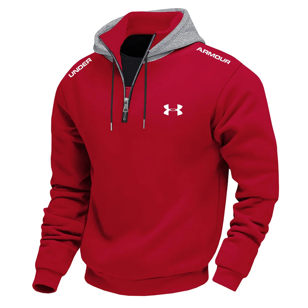 Men's Stylish And Comfortable Textured Hooded Sweatshirt