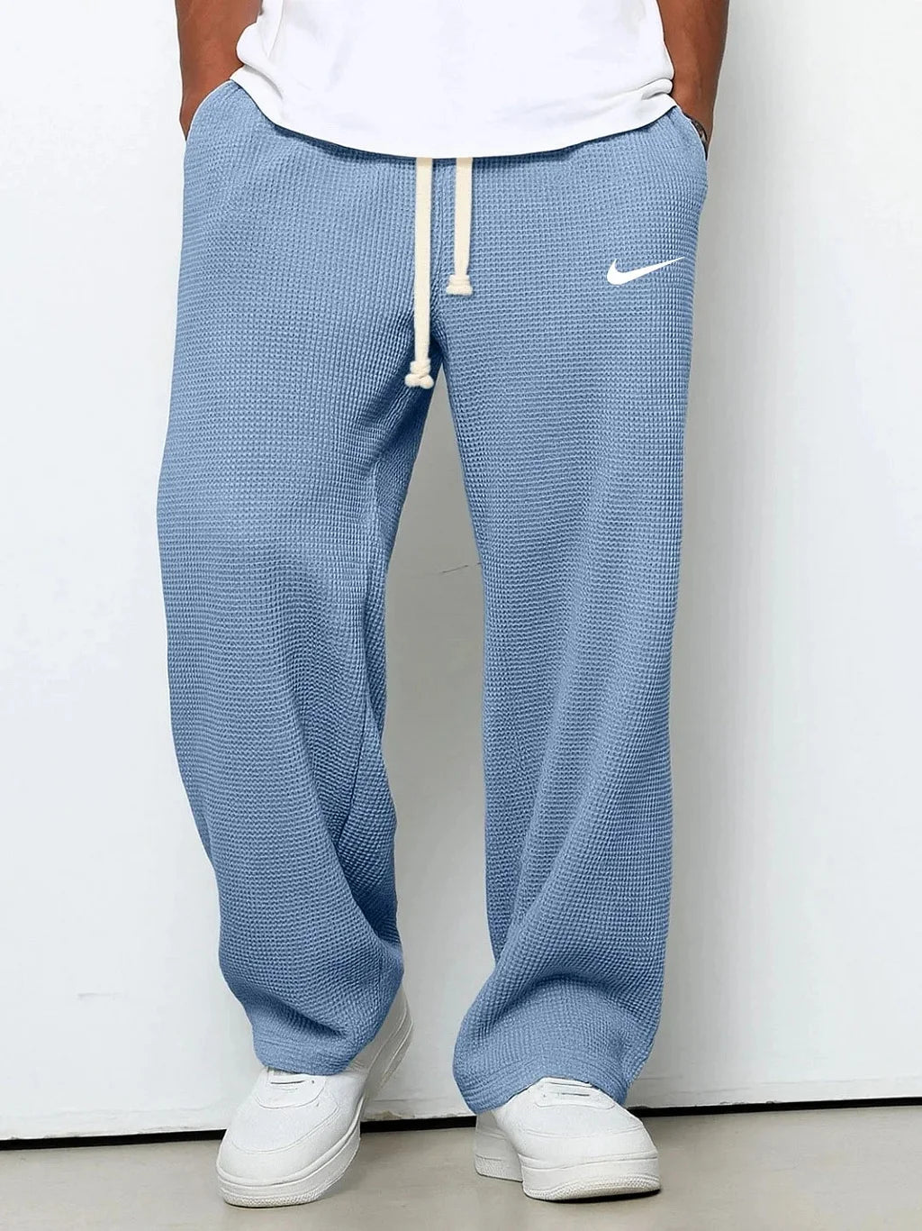 Men's textured casual sports trousers for spring and autumn
