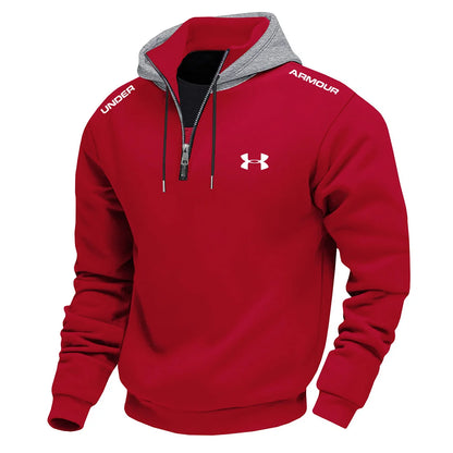 Men's Stylish And Comfortable Textured Hooded Sweatshirt