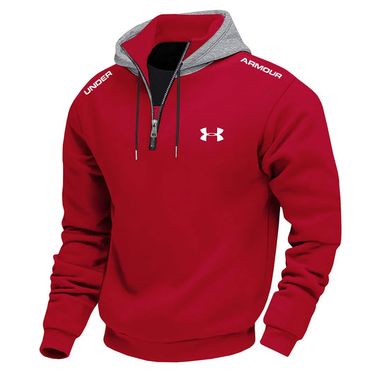 Men's Stylish And Comfortable Textured Hooded Sweatshirt