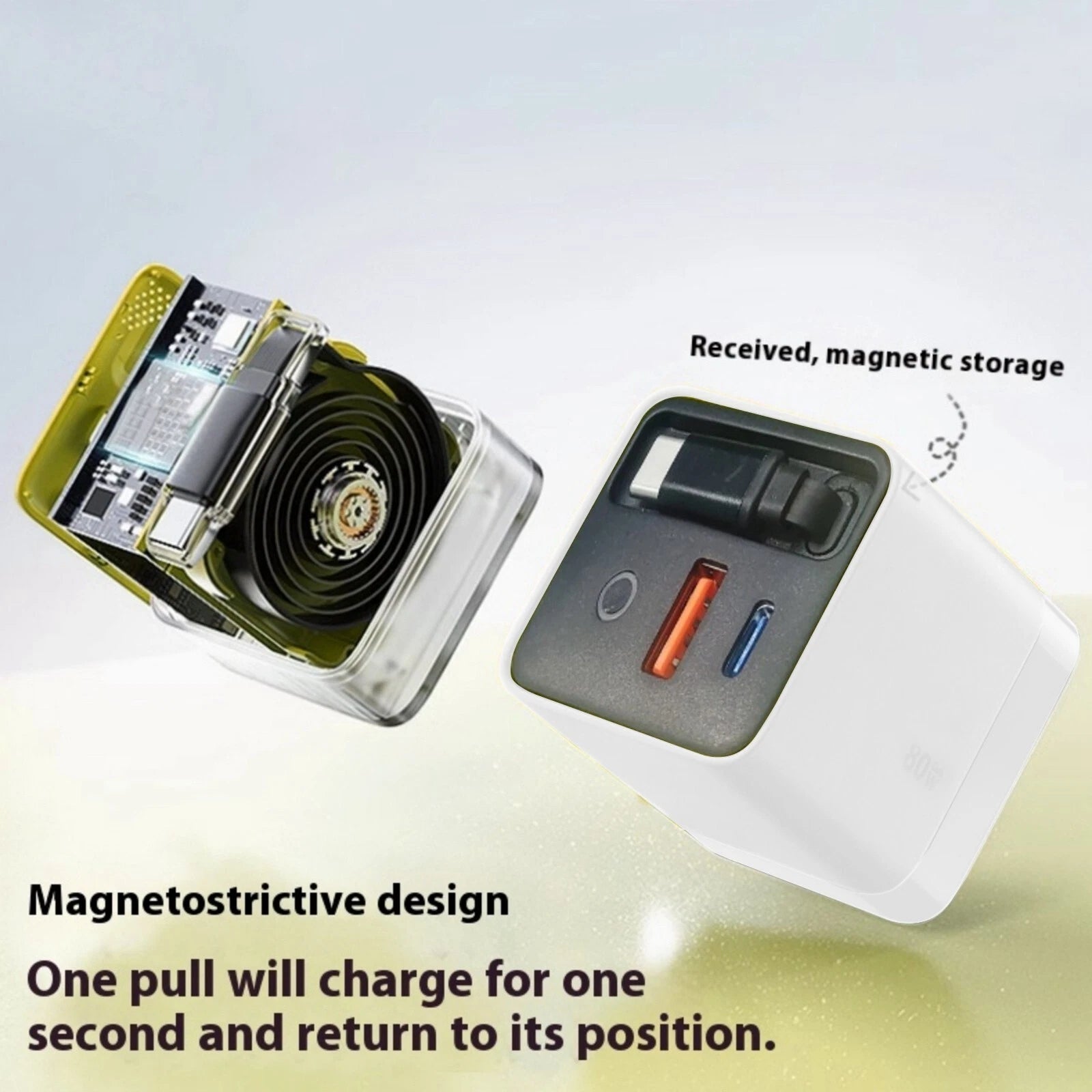 ✨3 in 1 Charger Retractable 80W MAX Fast